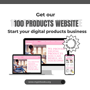 100 Digital Products Wix Website